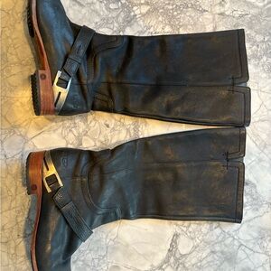 UGG Black Leather Boots